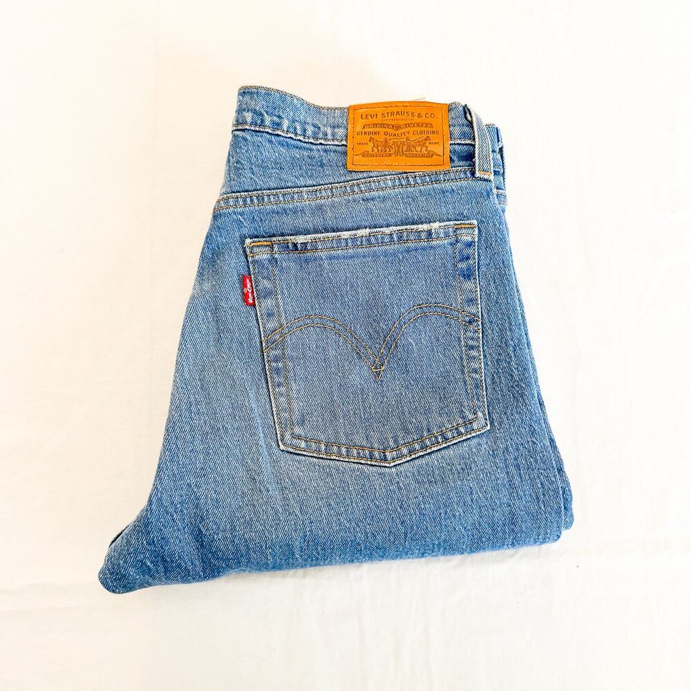 Levi's Wedgie Button Fly Raw Hem Denim Jeans Size 27